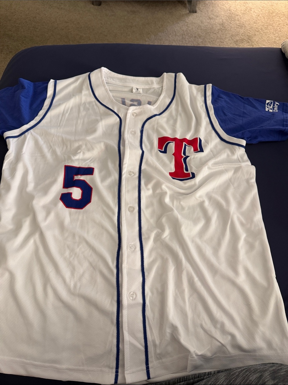 Texas rangers adult medium #5 Kinsler